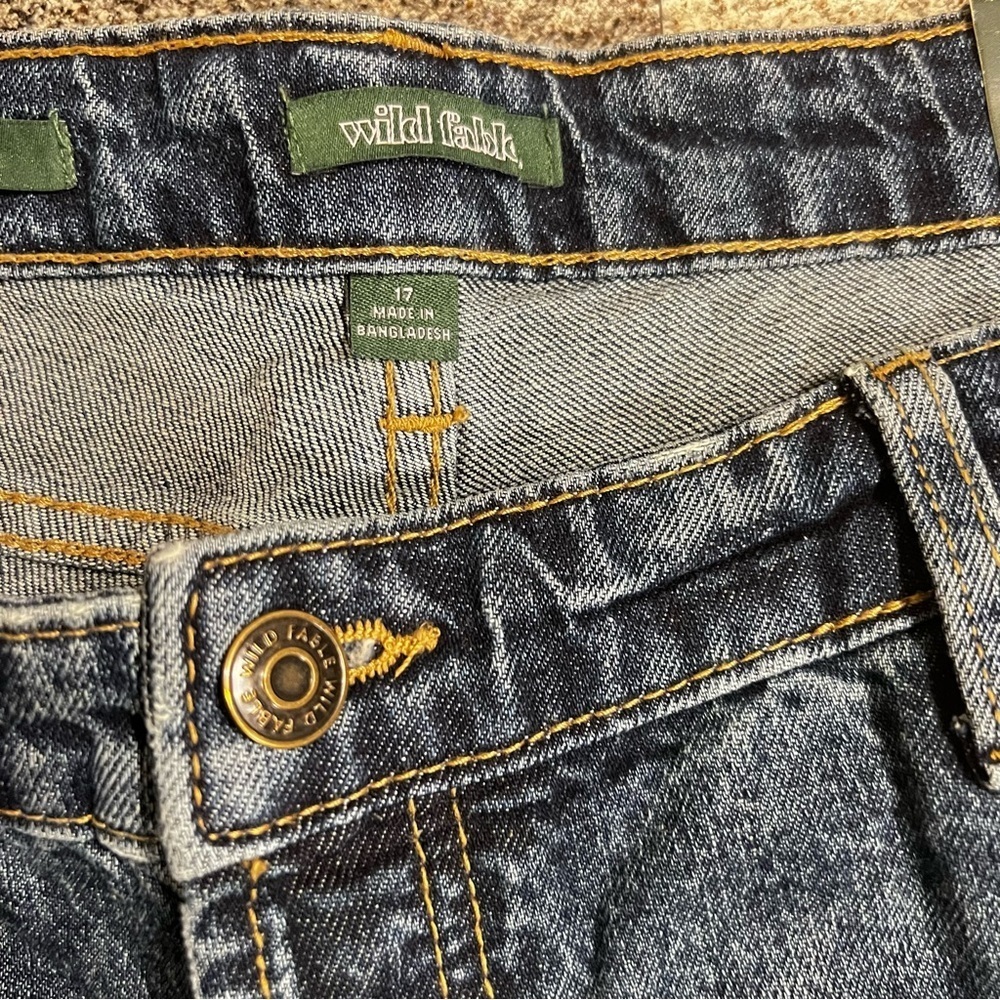 🌸2/$20 NWT Women's Wild Fable Low Rise Bootcut Jeans Size 17 - Picture 6 of 9